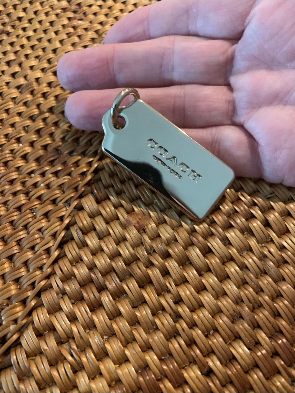 Gold Metal Coach Tag